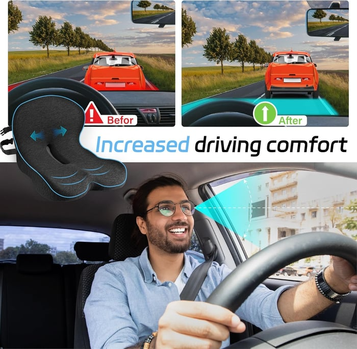 Memory Foam L-Shaped Integrated Seat Cushions